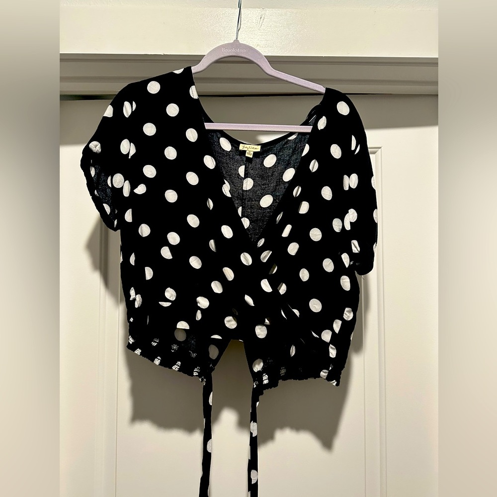 Polkadot crop top. Size XL